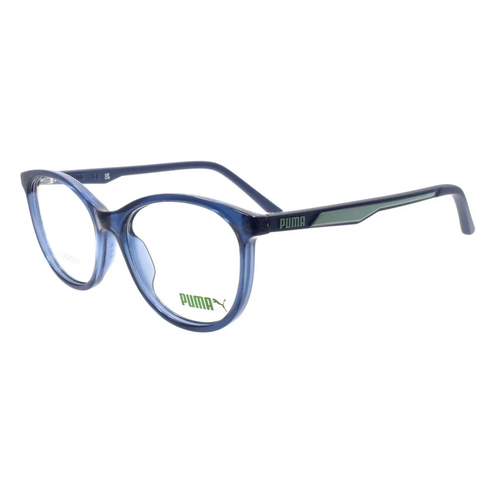 PUMA PU0372O 002 Women's Eyeglasses Frames 55-16-140 Blue